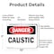 Signmission Caustic Danger Sign, Aluminum, 10in W x 7in L, 2PK OS-2PACK-DS-A-710-L-2416 - alternate 7